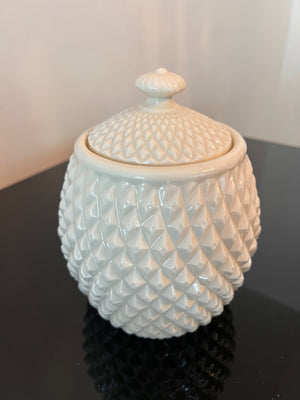 Belleek Ireland Biscuit Jar, 6.5"H