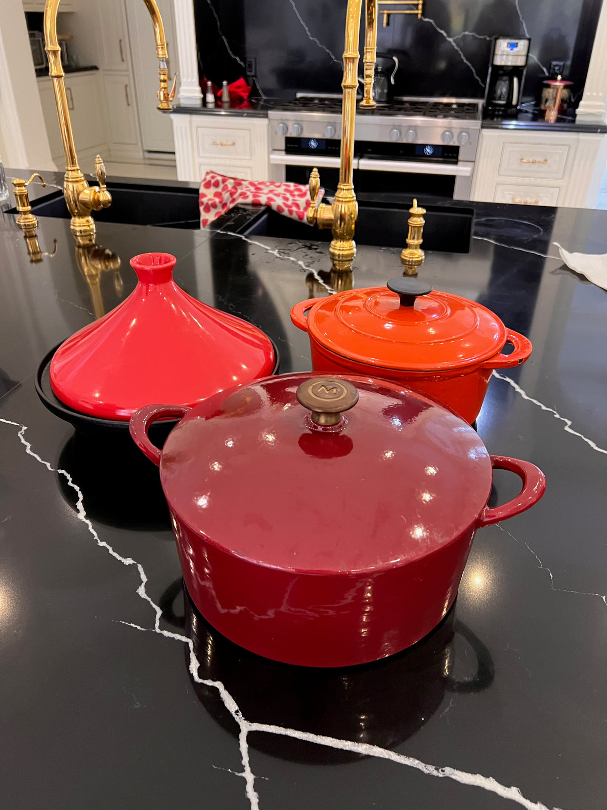 3 Cast Iron Pots Lot
