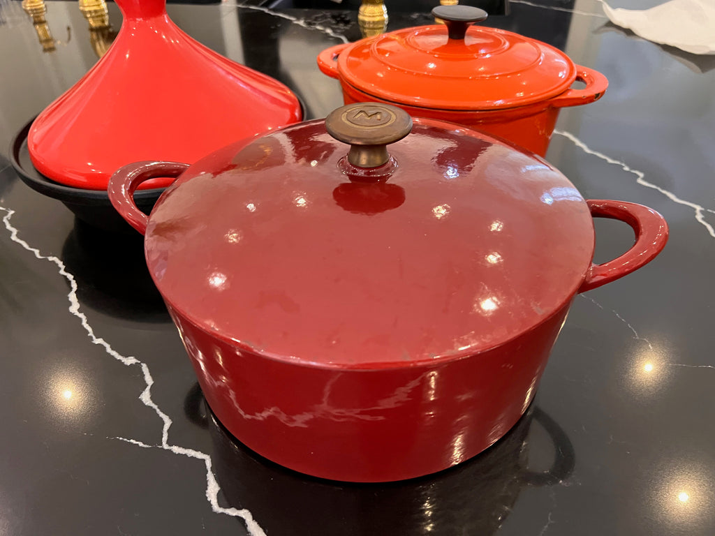 3 Cast Iron Pots Lot