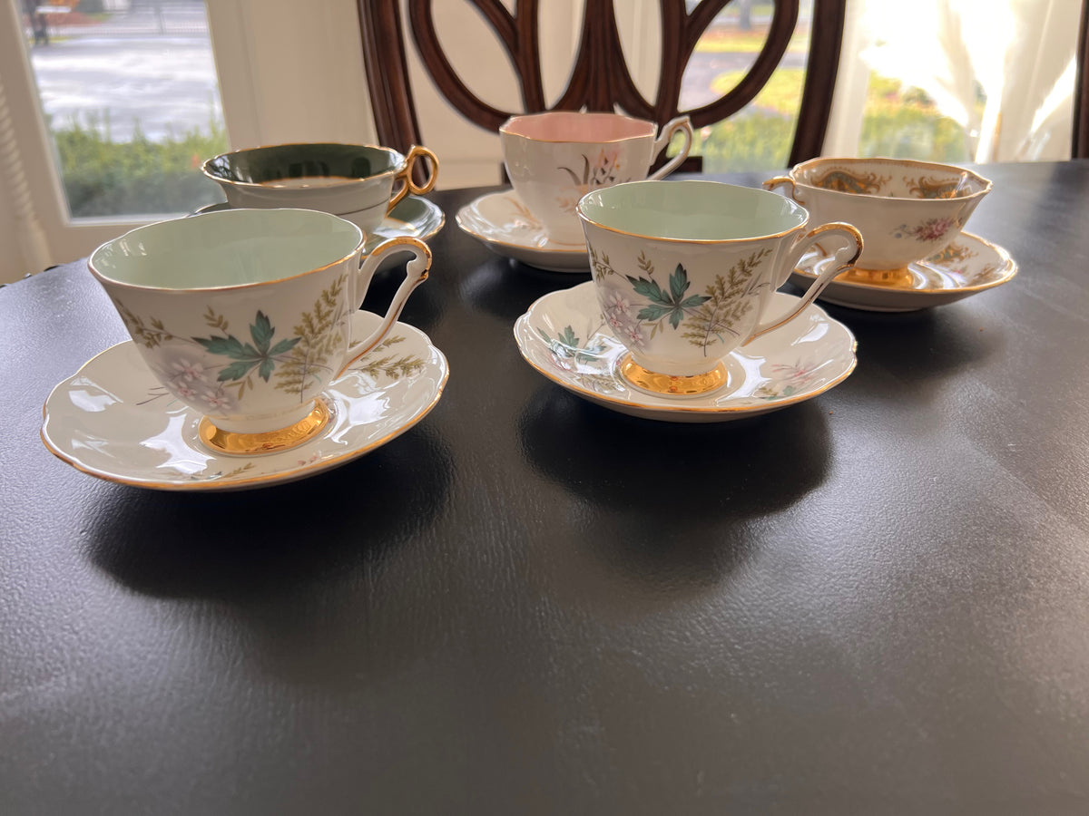 5 Miscellaneous Cups & Saucers Lot