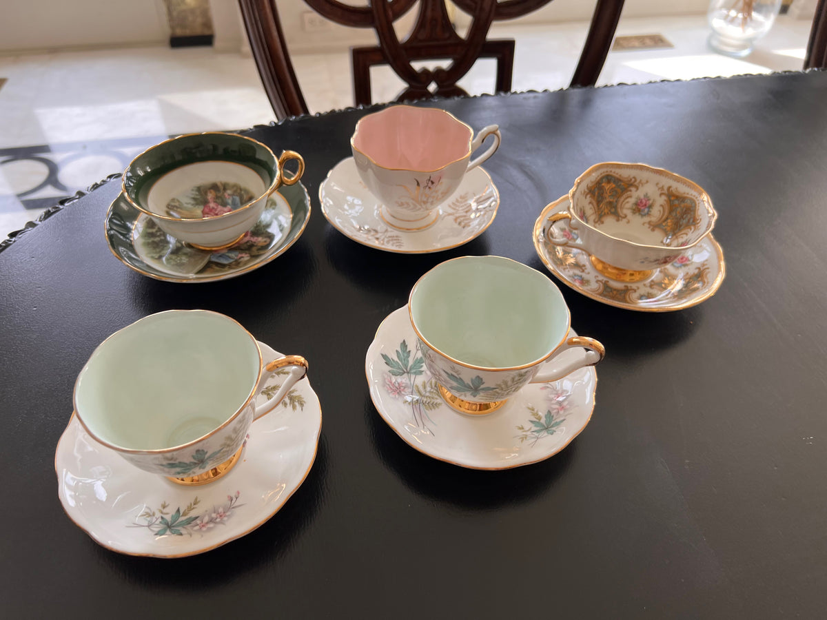 5 Miscellaneous Cups & Saucers Lot