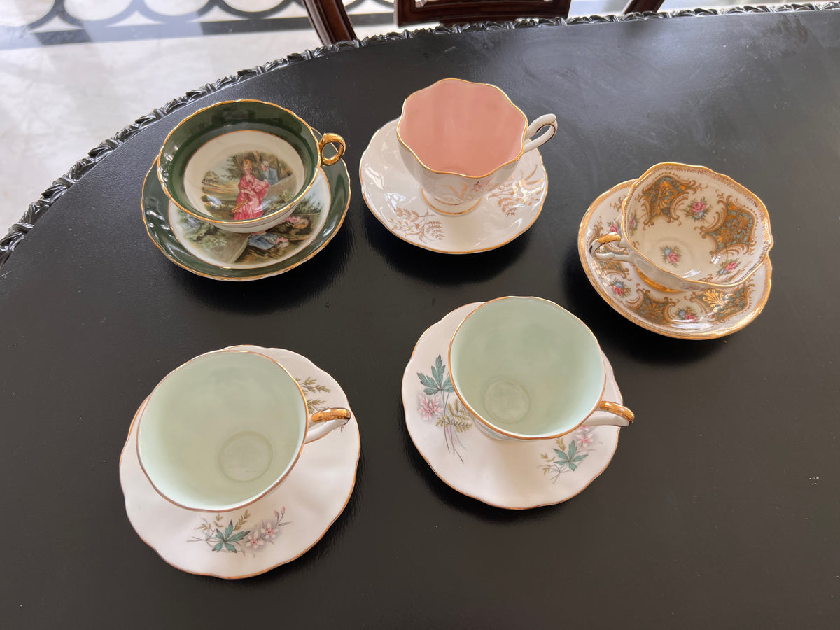 5 Miscellaneous Cups & Saucers Lot