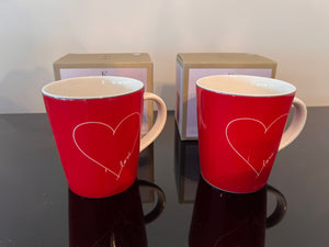2 Ellen Degeneres Crafted by Royal Doulton Love Mugs, *BRAND NEW with Box