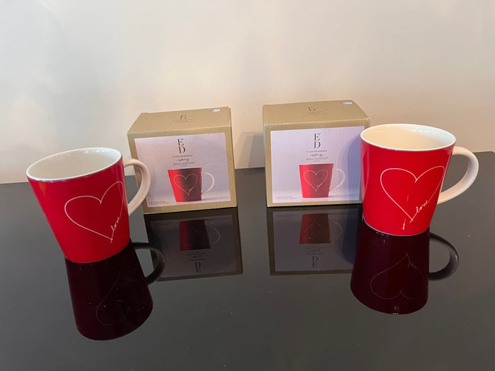 2 Ellen Degeneres Crafted by Royal Doulton Love Mugs, *BRAND NEW with Box