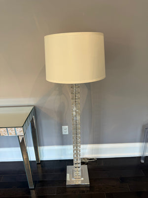 Restoration Hardware Stacked Crystal Block Floor Lamp