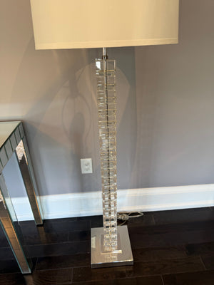 Restoration Hardware Stacked Crystal Block Floor Lamp
