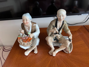 Pair of Japanese Porcelain Figurines