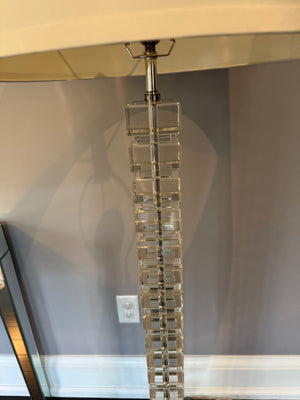 Restoration Hardware Stacked Crystal Block Floor Lamp