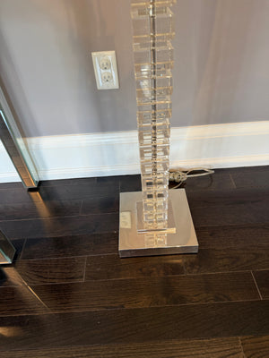 Restoration Hardware Stacked Crystal Block Floor Lamp