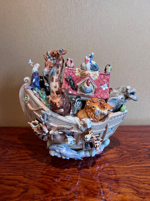 Fitz & Floyd Noah's Ark Large Cookie Jar