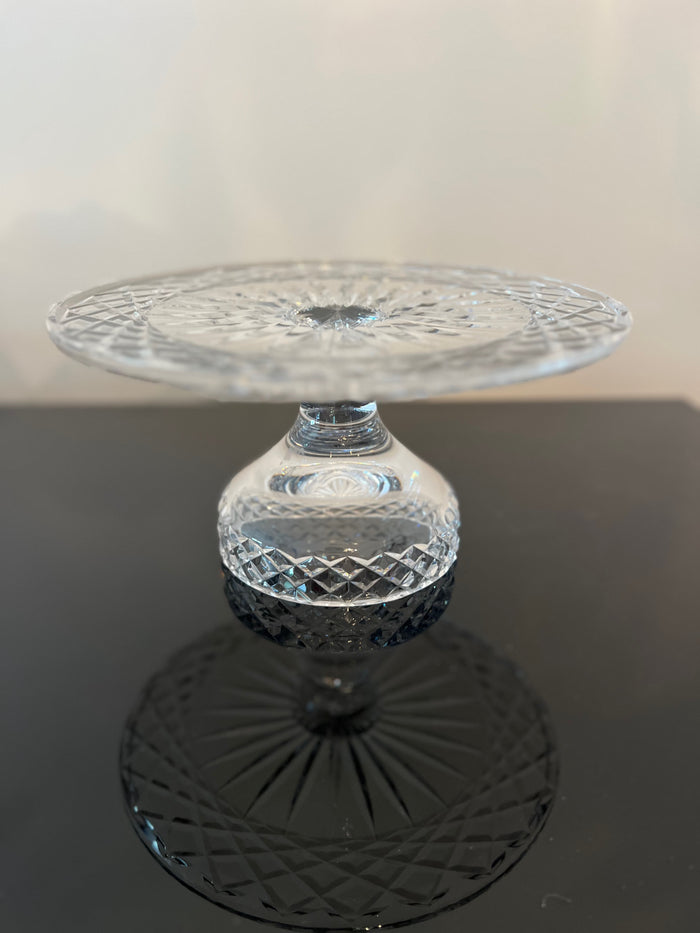 Waterford Crystal Pedestal Cake Plate, 5"h x 10"d