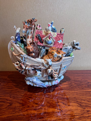 Fitz & Floyd Noah's Ark Large Cookie Jar