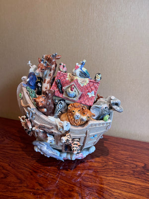 Fitz & Floyd Noah's Ark Large Cookie Jar