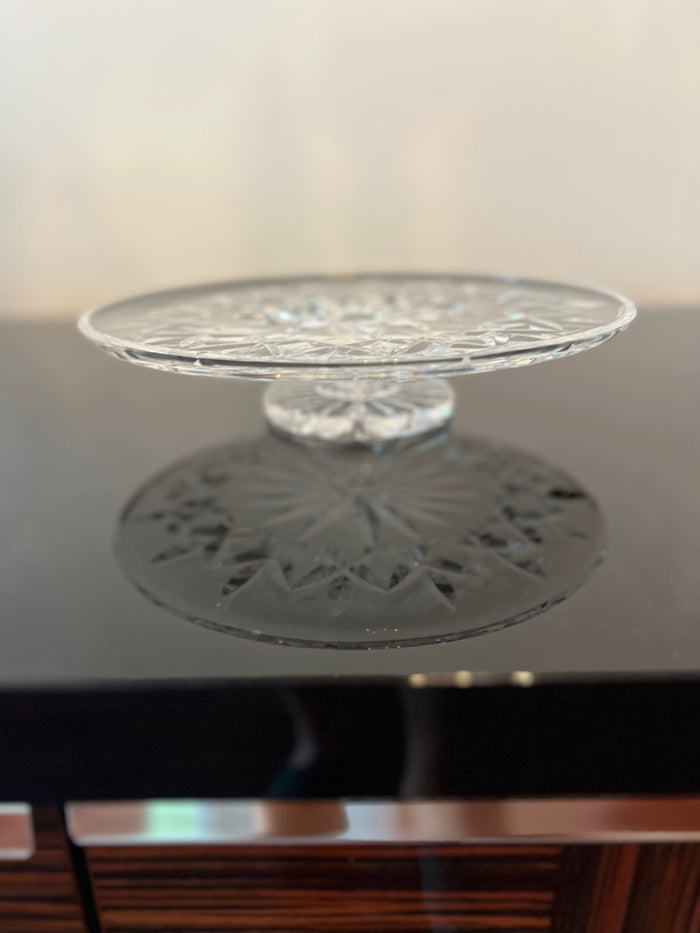 Waterford Crystal Pedestal Cake Plate, 2.25"H x 10.5"D