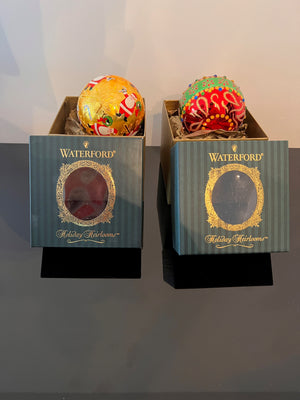 2 Waterford  Holiday Heirloom Christmas Ornaments