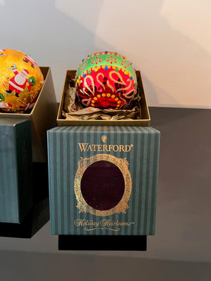 2 Waterford  Holiday Heirloom Christmas Ornaments