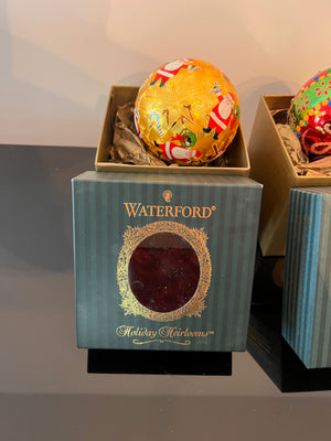 2 Waterford  Holiday Heirloom Christmas Ornaments