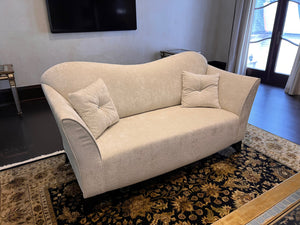 Beige/Cream Curved Back Sofa (*2 available- sold individually- select quantity)