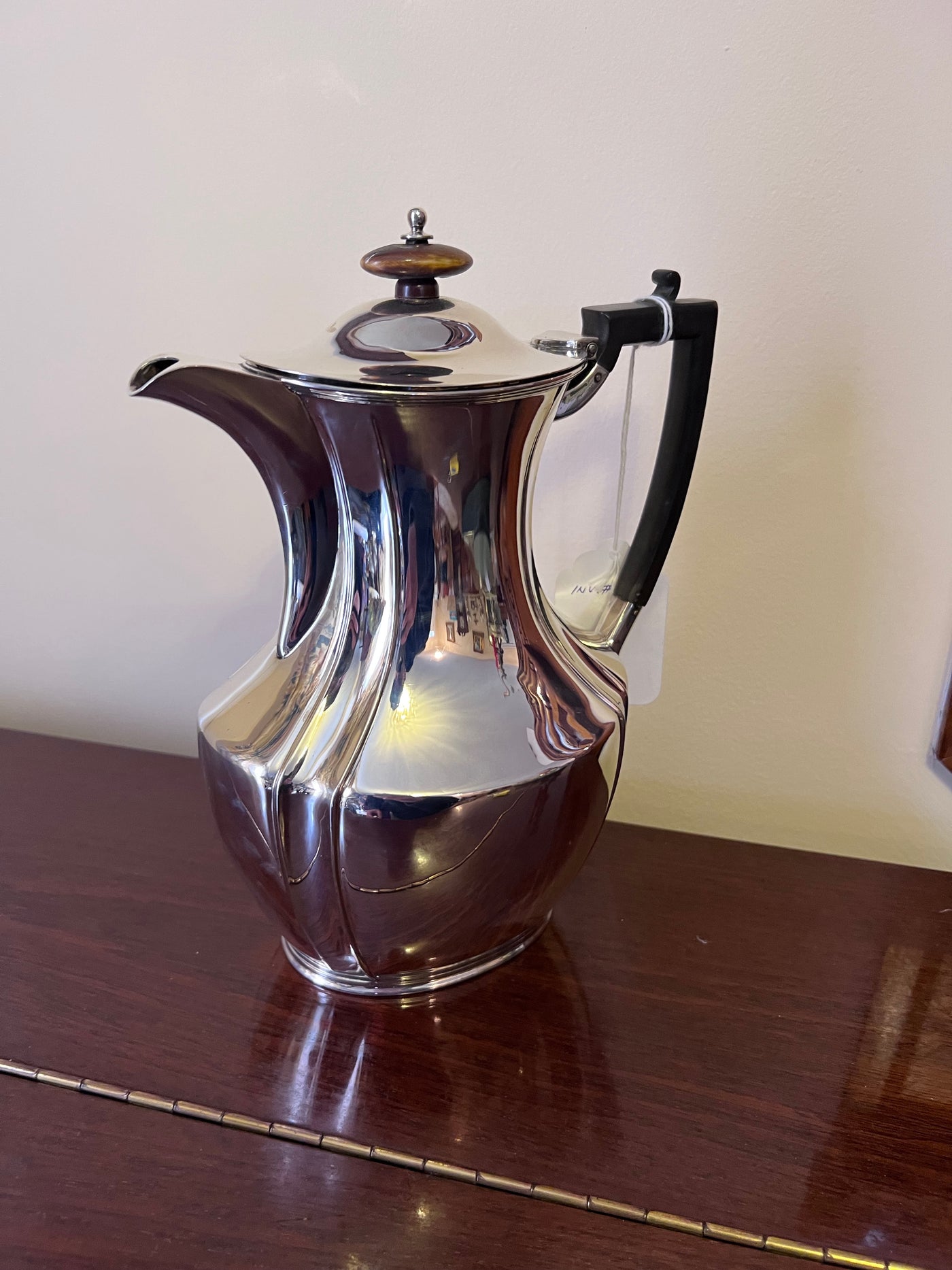 Antique silver coffee pot clearance