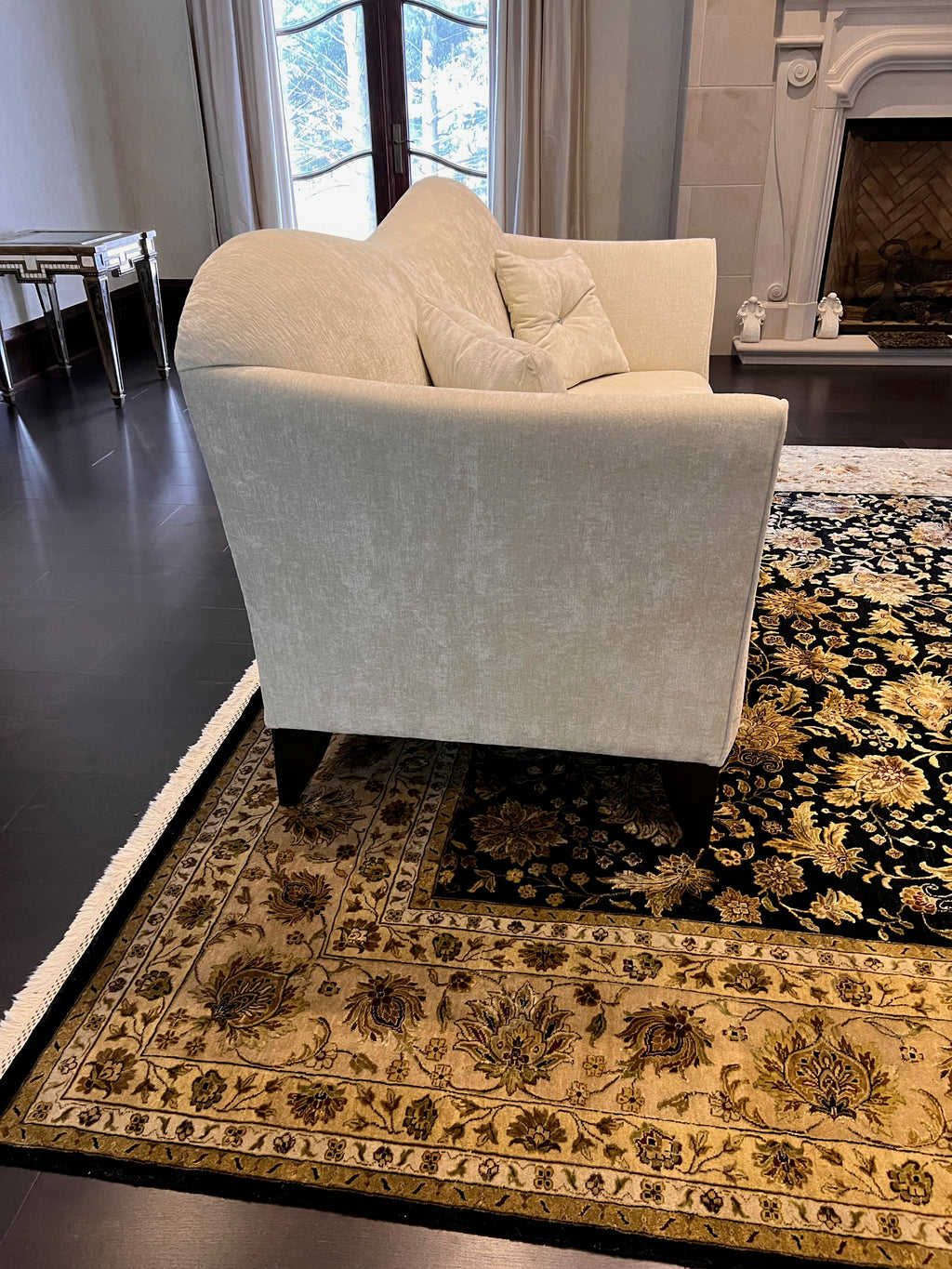 Beige/Cream Curved Back Sofa (*2 available- sold individually- select quantity)