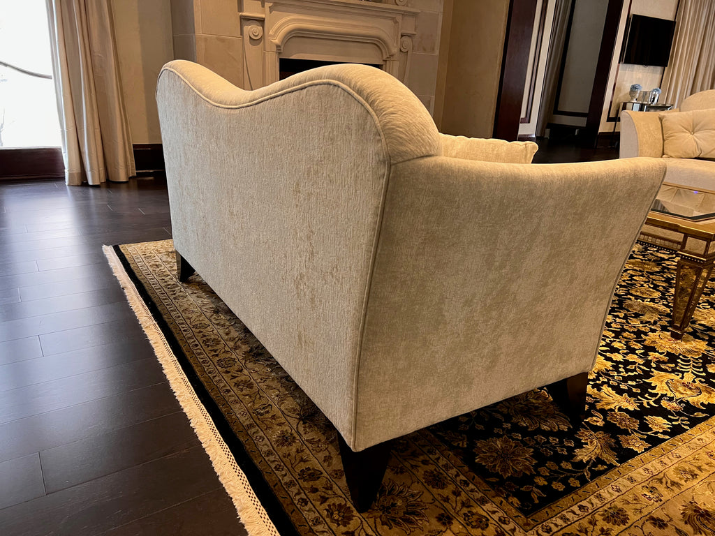 Beige/Cream Curved Back Sofa (*2 available- sold individually- select quantity)