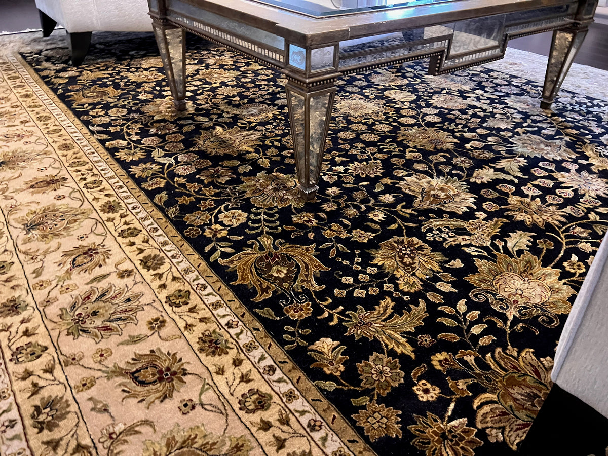 Indian Jaipur 100% Wool Rug- 14.5ft x 9.10ft