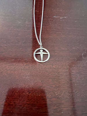 Tiffany & Co. Circular Sterling Silver 'Manpower' Necklace