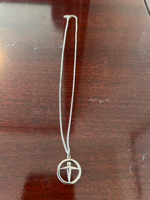 Tiffany & Co. Circular Sterling Silver 'Manpower' Necklace