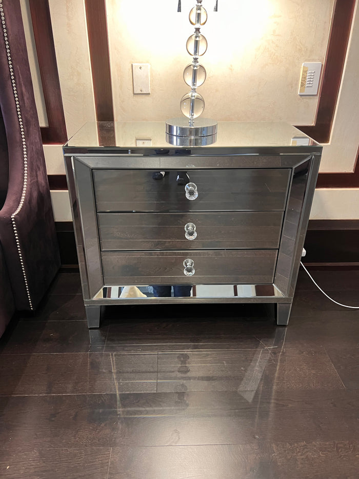 Mirrored Nightstand (*1 available- sold individually- select quantity)