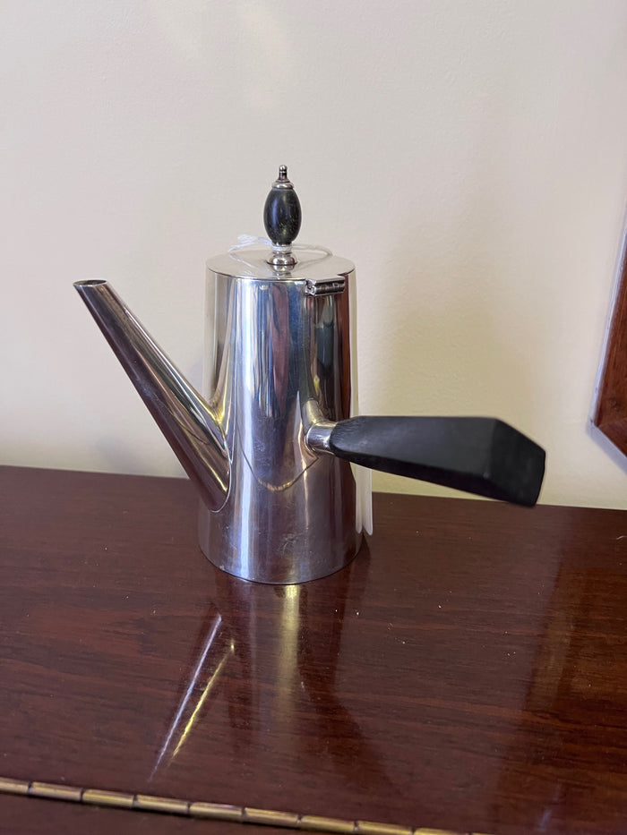Sterling Silver Alexander Clark & Co Side Handle Chocolate/Coffee Pot- 293g