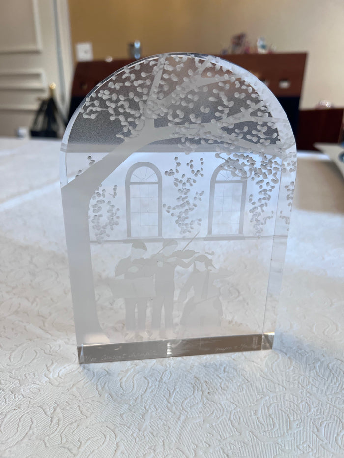 Lucite Art 'Concert Champetre II' by Guyon Mailhiot