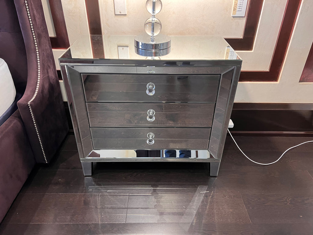 Mirrored Nightstand (*1 available- sold individually- select quantity)