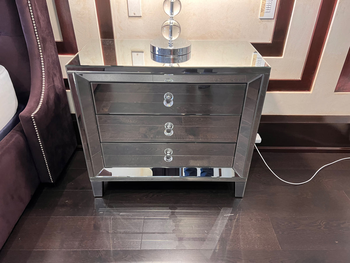 Mirrored Nightstand (*1 available- sold individually- select quantity)