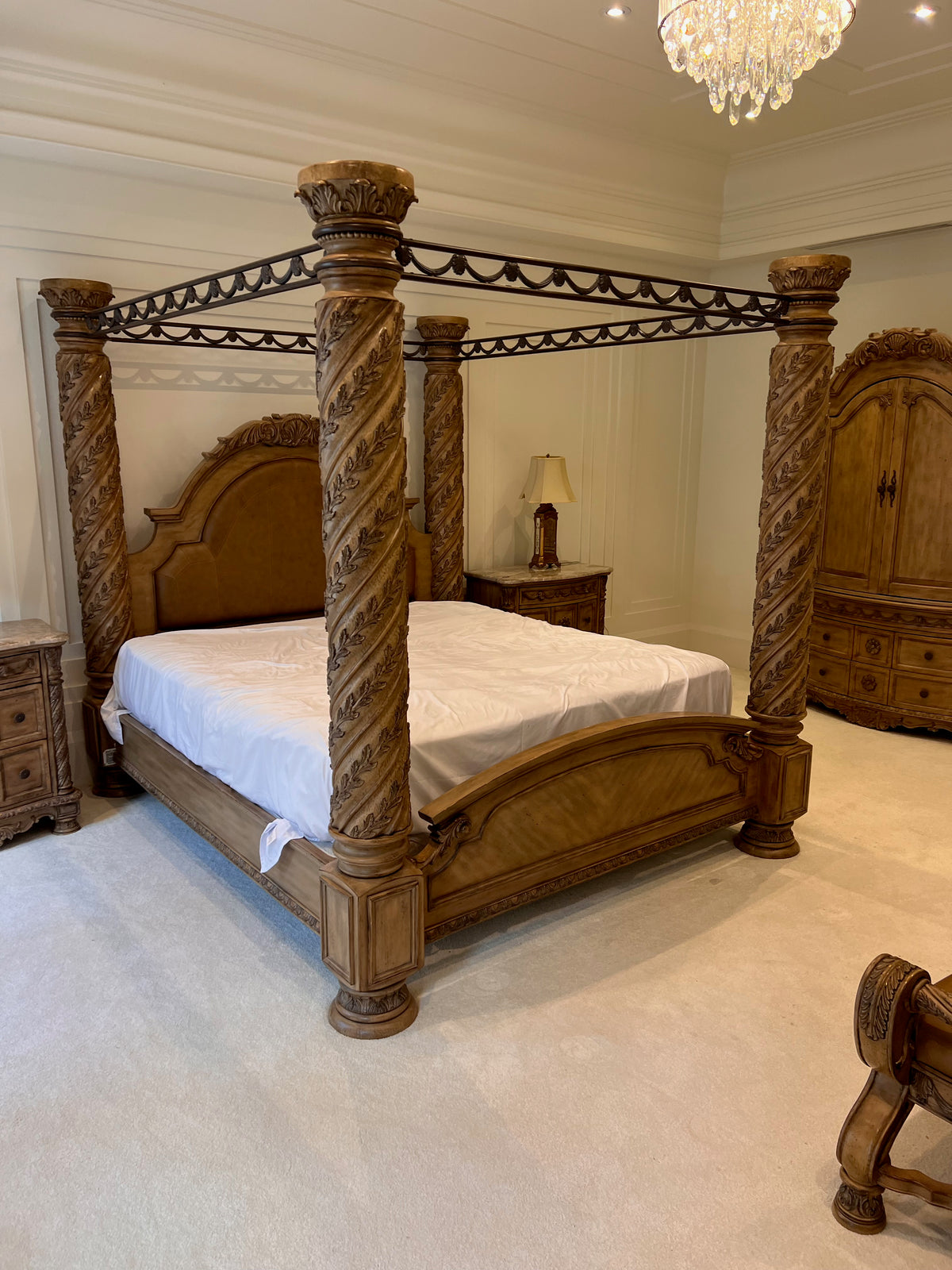 Ashley Furniture South Coast King Four Poster Canopy Bed
