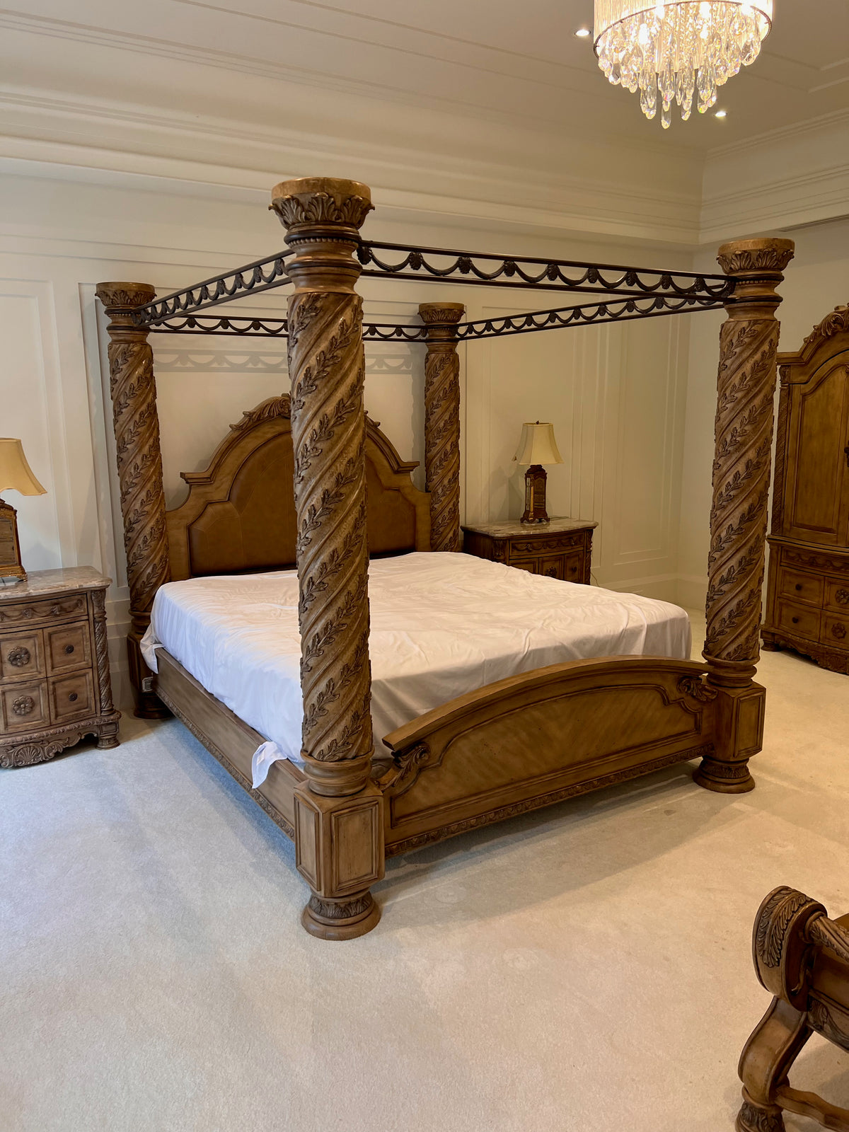 Ashley Furniture South Coast King Four Poster Canopy Bed