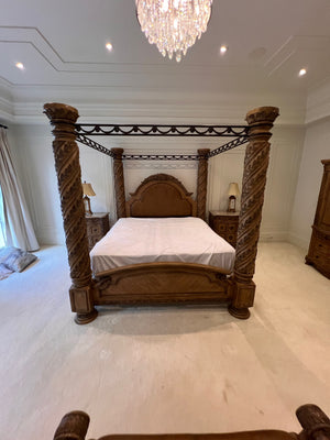 Ashley Furniture South Coast King Four Poster Canopy Bed