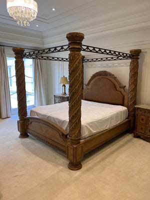 Ashley Furniture South Coast King Four Poster Canopy Bed