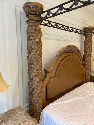 Ashley Furniture South Coast King Four Poster Canopy Bed