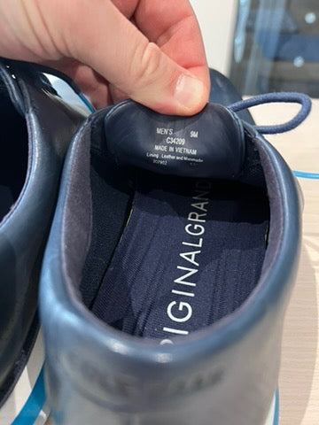 Men's Cole Haan Originalgrand Energy Twin Oxford in Blue, Size 9