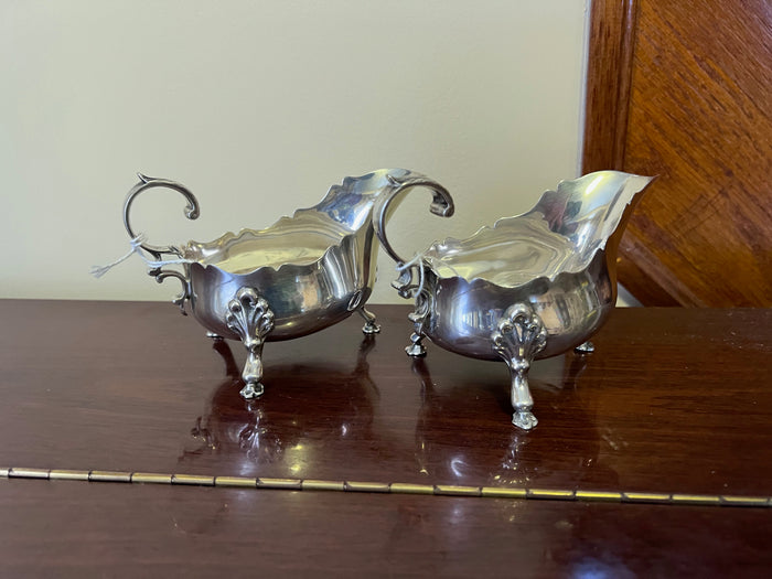 Sterling Silver M & Co Pair of Creamers- 319g (combined)