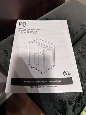 TRU RED 16-Sheet Cross-Cut Commercial Shredder, TR-BXC16A