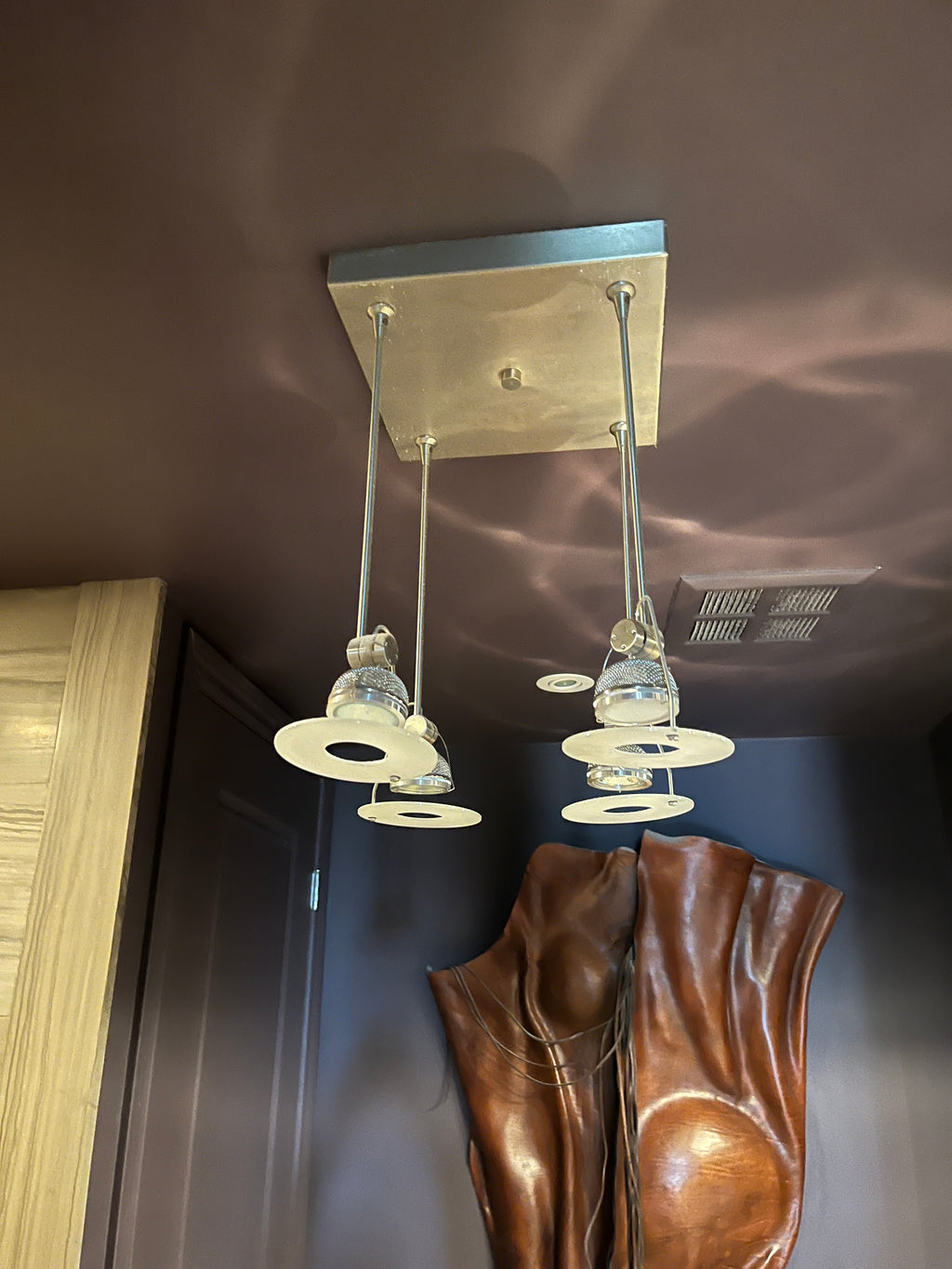 Artemide Custom Designed 4 Pendant Light Fixture