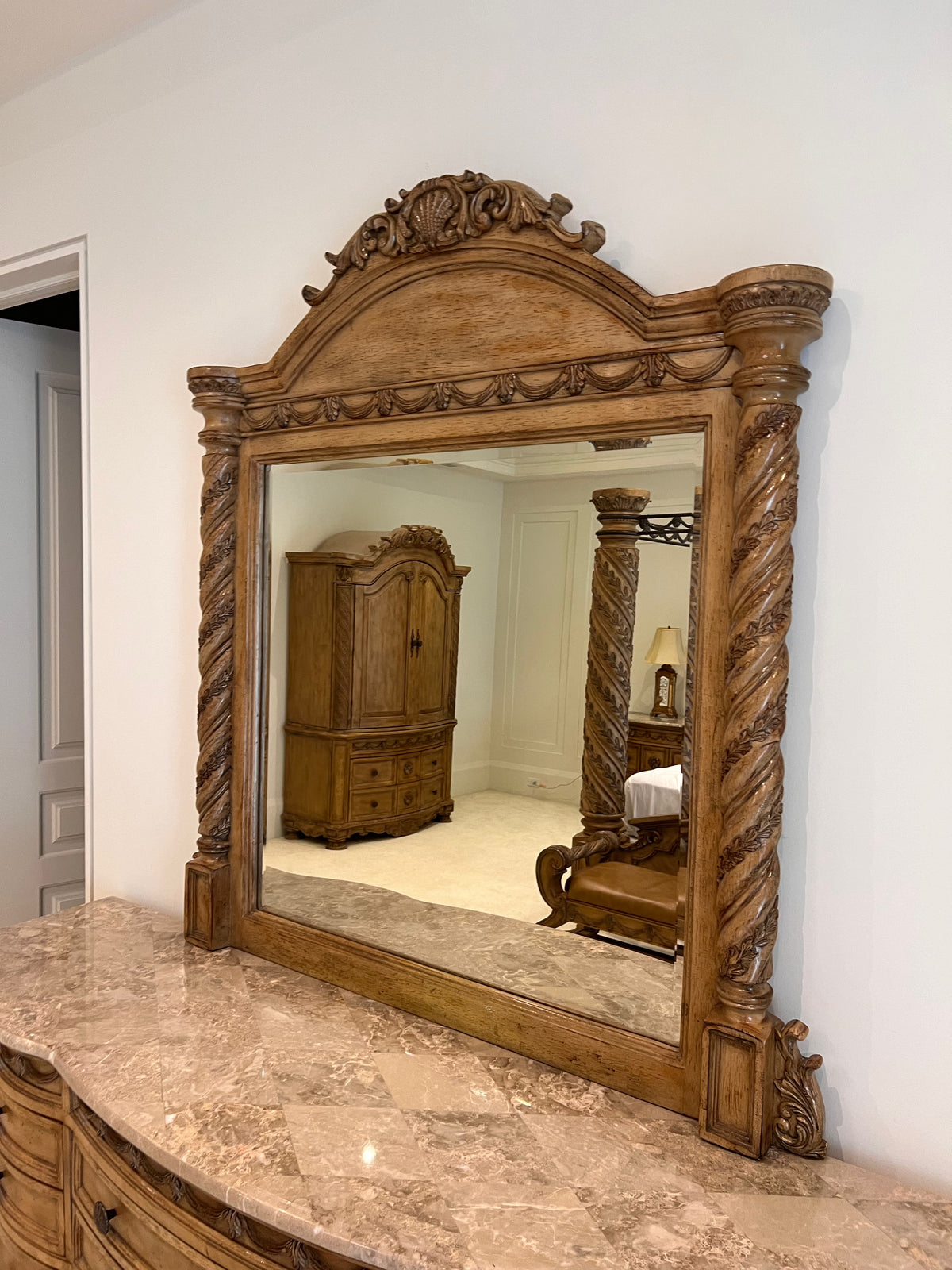 Ashley Furniture South Coast Marble Top Dress with Mirror