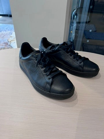 Men's Tom Ford Black Leather Low Top Sneaker, Size 7