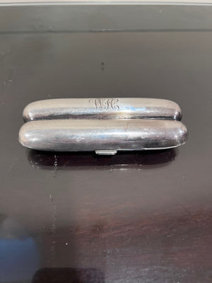 Sterling Silver Monogramed Cigar Case- 83g