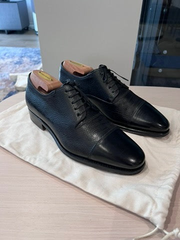 Men's Salvatore Ferragamo Limited Edition Black Leather Shoes, Size 7