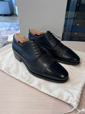 Men's Salvatore Ferragamo Limited Edition Black Leather Shoes, Size 7