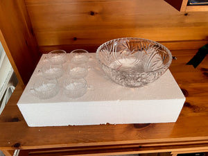 Crystal Punch Bowl Set (*BRAND NEW)