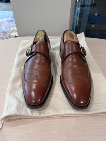 Men's Salvatore Ferragamo Brown Leather Shoes, Size 7