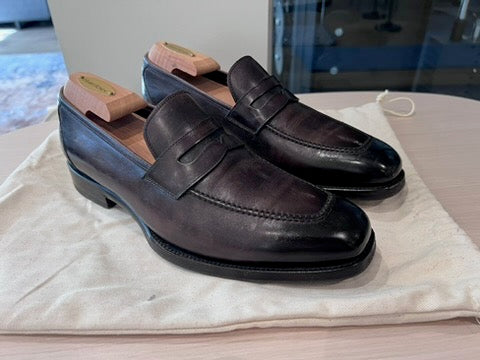 Men's Tom Ford Brown Wessex Leather Penny Loafers, Size 7